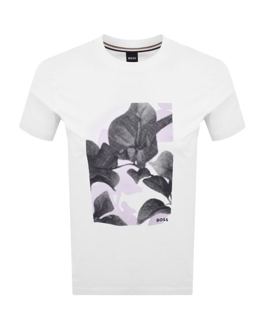 BOSS BUSINESS White Boss Thompson 239 T Shirt for men