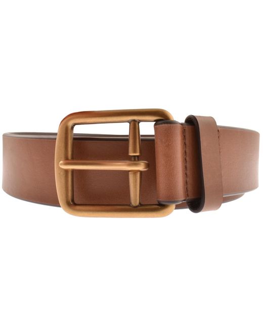 Ralph Lauren Brown Saddle Leather Belt for men