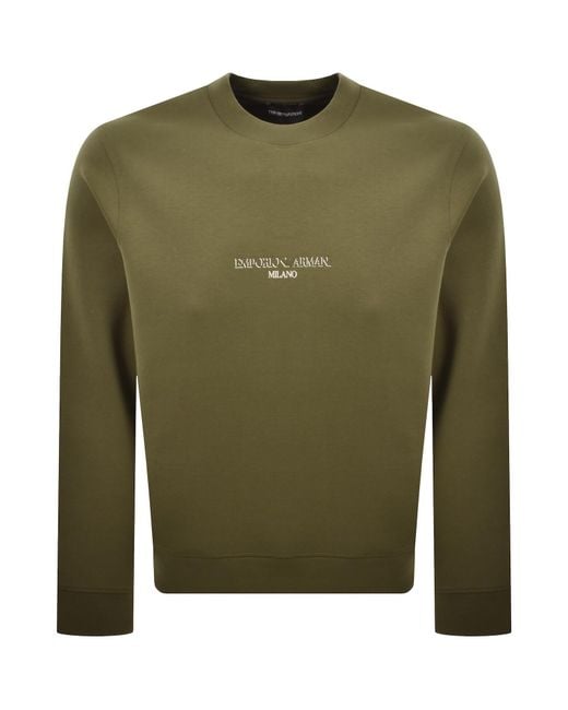 Armani Green Emporio Sweatshirt for men