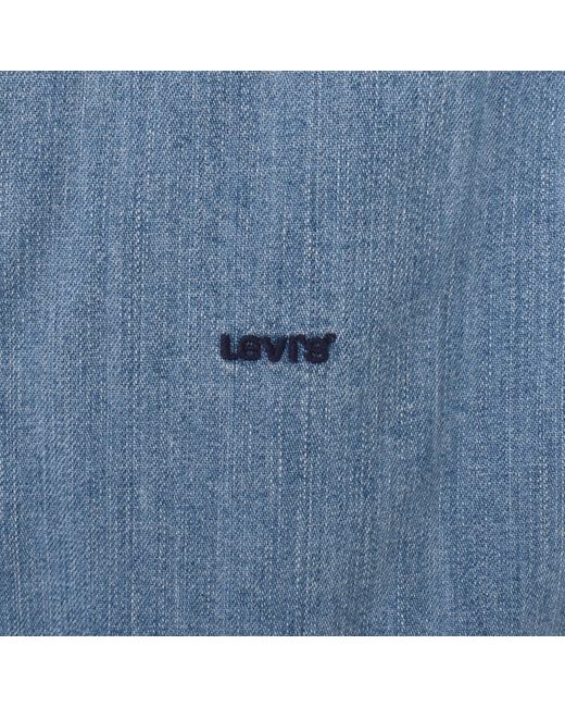 Levi's Blue Western Short Sleeved Shirt for men