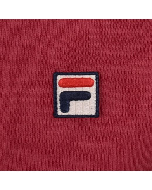 Fila Red Fila Settanta Zip Track Top Garnet for men