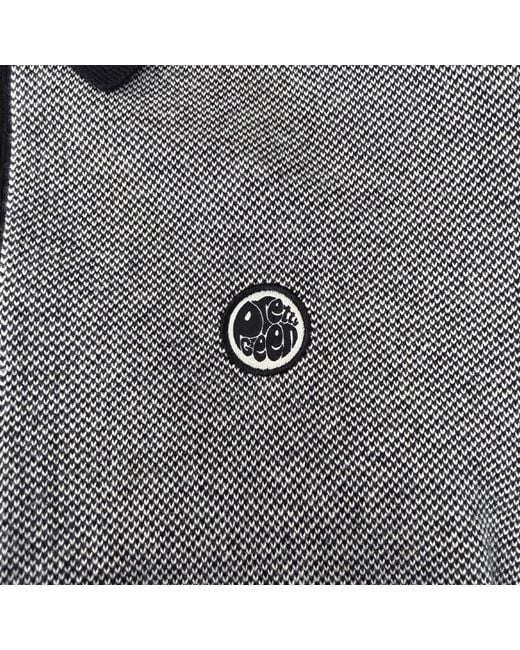 Pretty Green Black Roxy Knit Polo Jumper for men