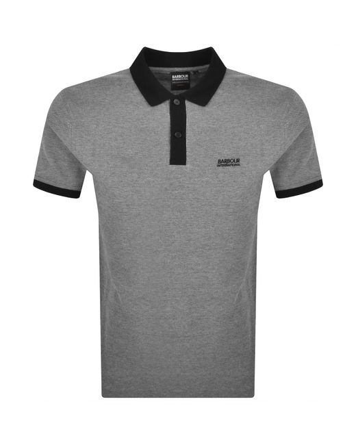 Barbour Gray Morley Oxford Polo for men