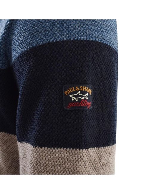 paul and shark striped jumper