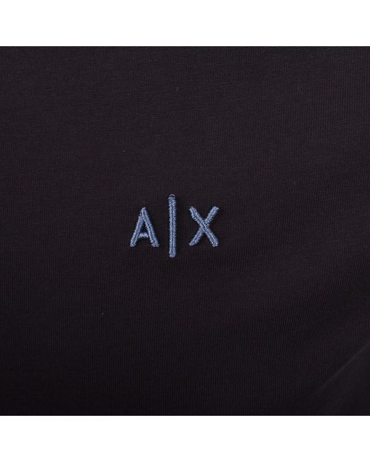 ARMANI EXCHANGE Black Polo T Shirt Deep for men