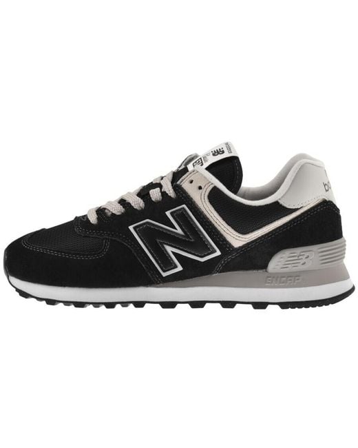 New Balance 574 Trainers in Black for Men | Lyst UK