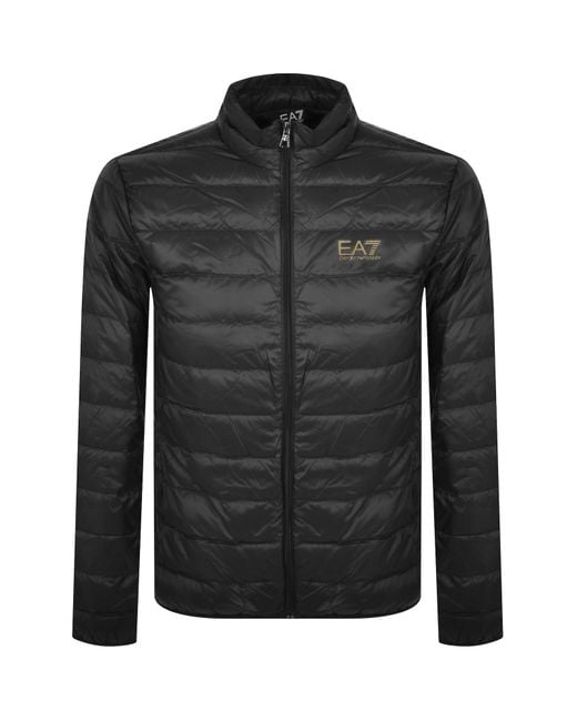 EA7 Black Emporio Armani Quilted Jacket for men