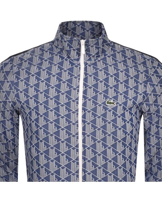 Lacoste Blue Full Zip Sweatshirt for men