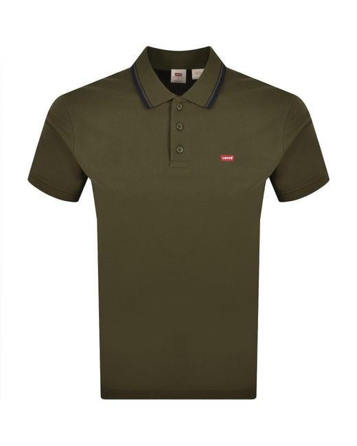 Levi's Green Tipping Polo for men