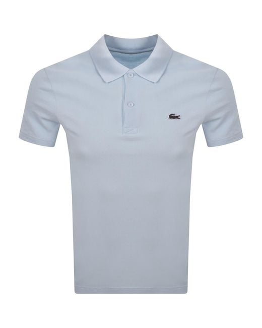 Lacoste Blue Regular Fit Polo T Shirt Light for men