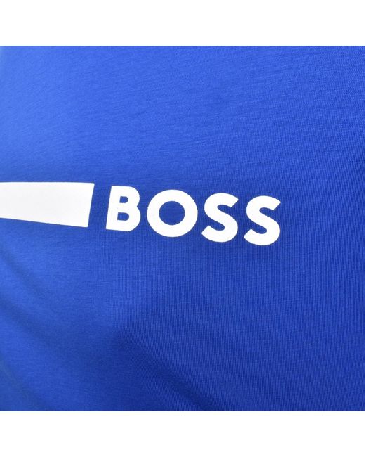 BOSS BUSINESS Blue Boss Slim Fit T Shirt for men