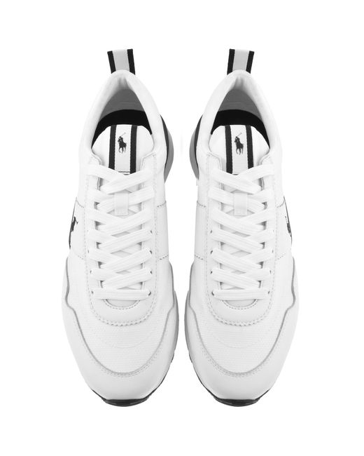 Ralph Lauren White Train 89 Trainers for men