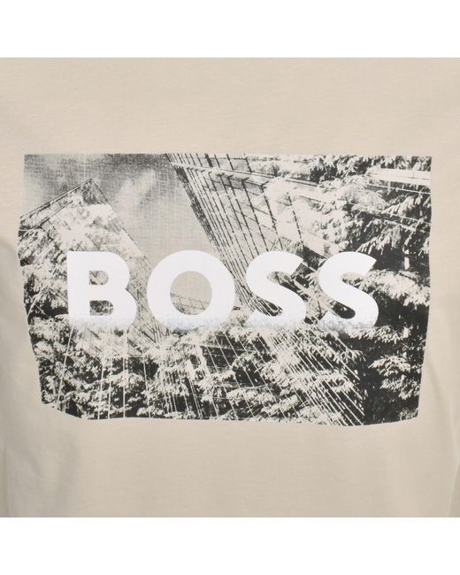 Boss Gray Boss Te Building T Shirt for men