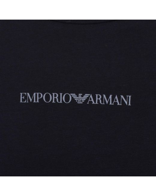 Armani Blue Emporio Logo T Shirt for men