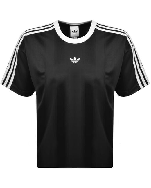 Adidas Originals Black Jacquard Jersey T Shirt for men