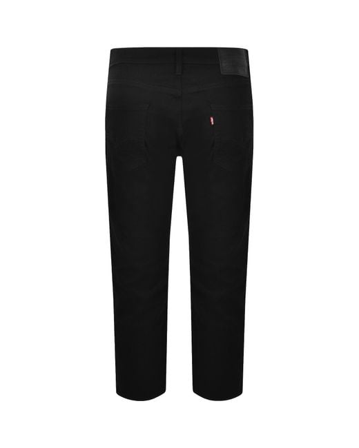 Levi's Black 502 Regular Tapered Jeans for men