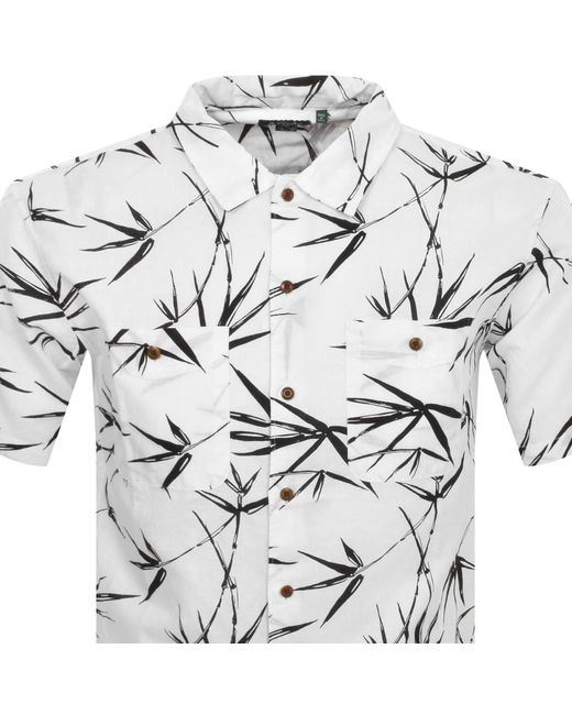Superdry Gray Short Sleeved Beach Shirt for men