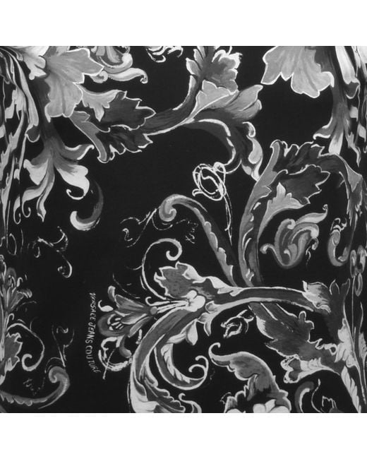 Versace Jeans Black Couture All Over Print T Shirt for men