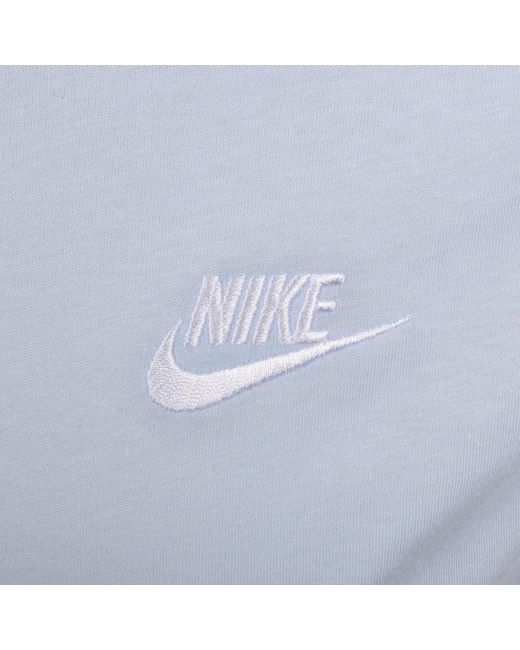 Nike Blue Crew Neck Club T Shirt for men