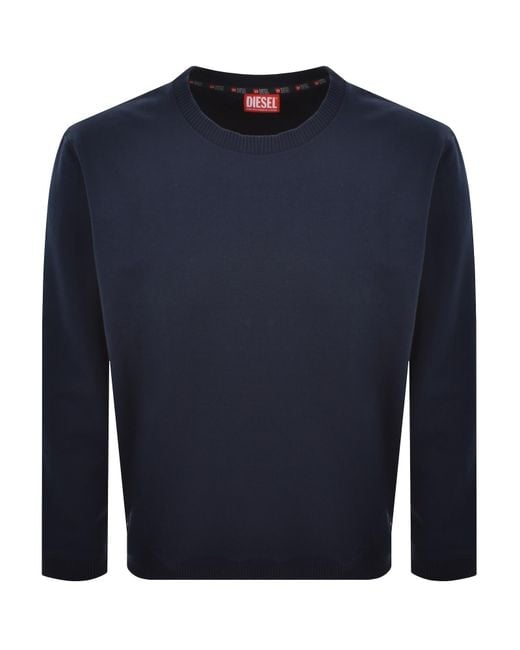 DIESEL Blue Willy D Core Lightweight Sweatshirt for men