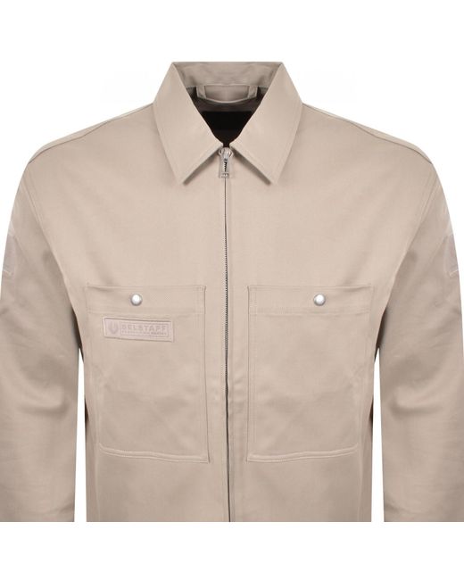 Belstaff Natural Competition Twill Overshirt for men