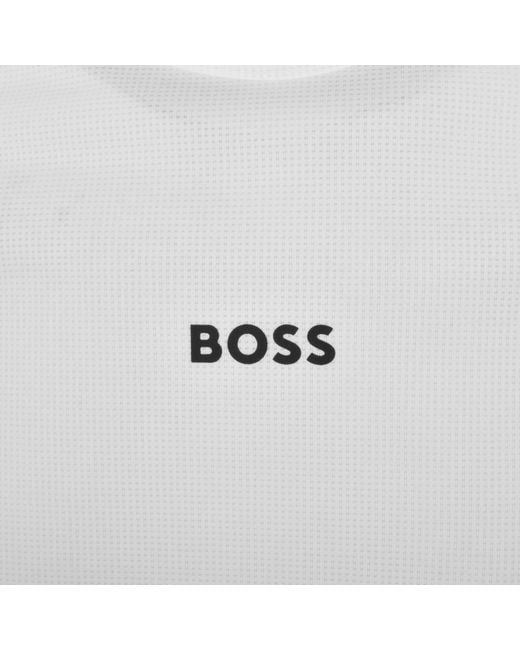 Boss White Boss Active Push Slim Fit T Shirt for men