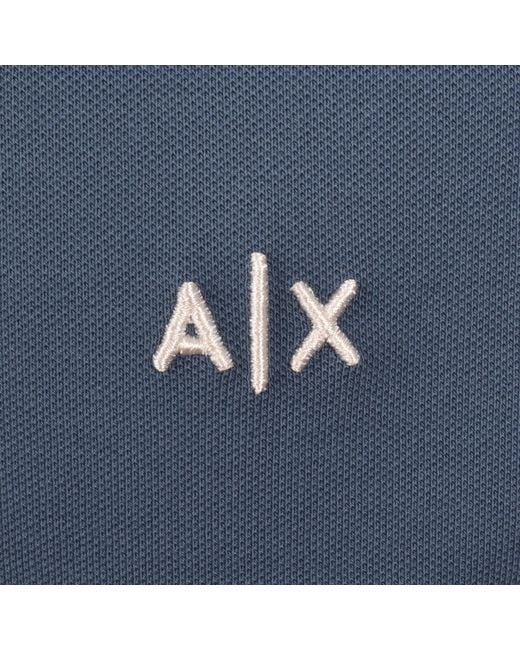 ARMANI EXCHANGE Blue Polo T Shirt China for men