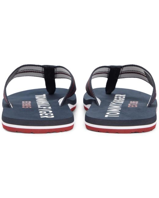 Tommy Hilfiger Blue Sporty Flip Flops for men