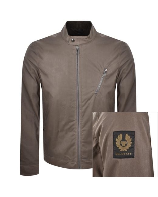 Belstaff Brown Sideline Jacket Dark Asphalt for men