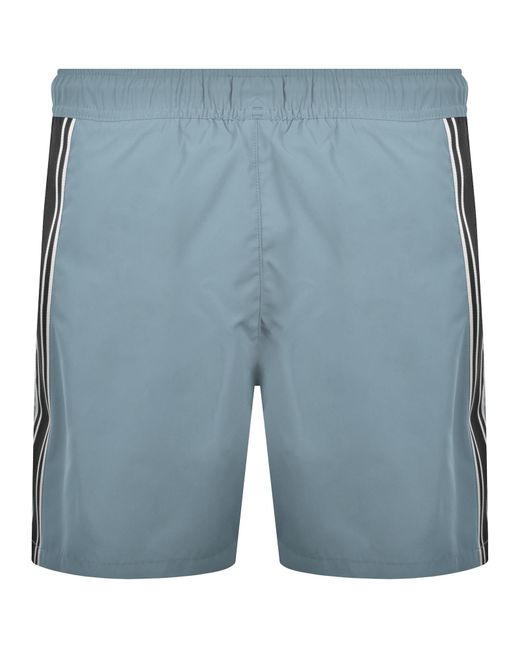Armani Blue Emporio Boxer Swim Shorts for men