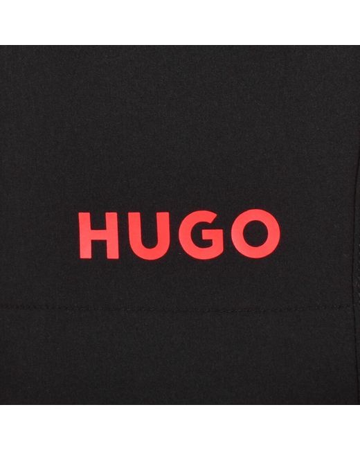HUGO Black Flex Swim Shorts for men