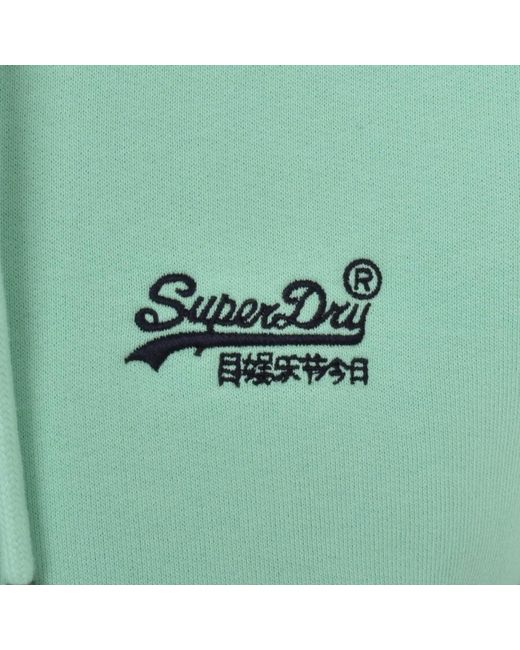 Superdry Green Essential Logo Hoodie for men