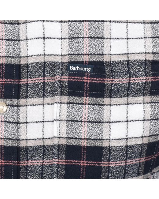 Barbour Blue Haddington Tailored Shirt Tartan for men