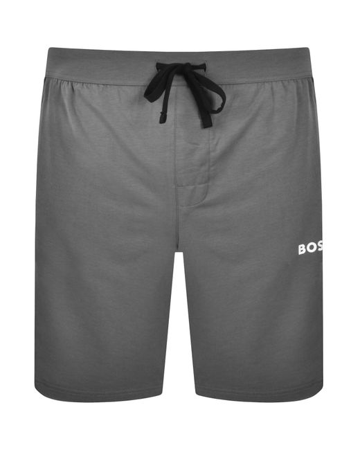 BOSS BUSINESS Gray Boss Balance T Shirt And Short Set for men