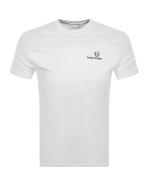 Sergio Tacchini White Felton T Shirt for men
