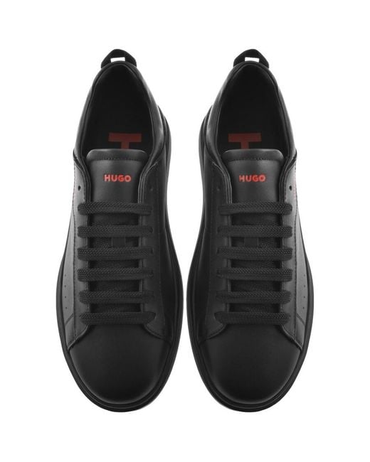 HUGO Black Blake Tennis Trainers for men