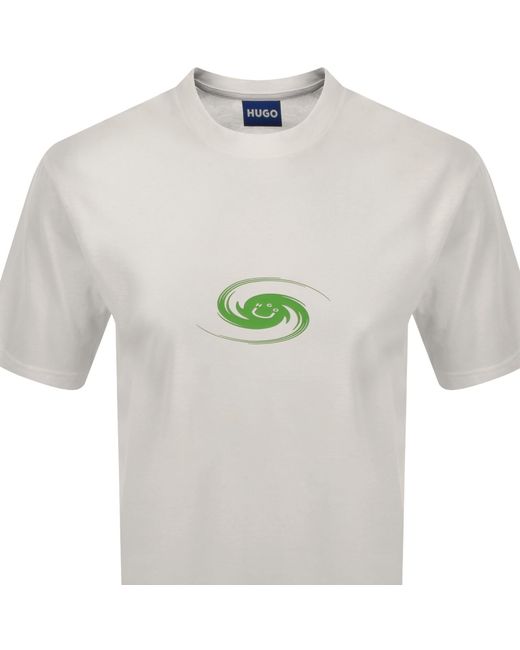 HUGO White Nunarix T Shirt Off for men