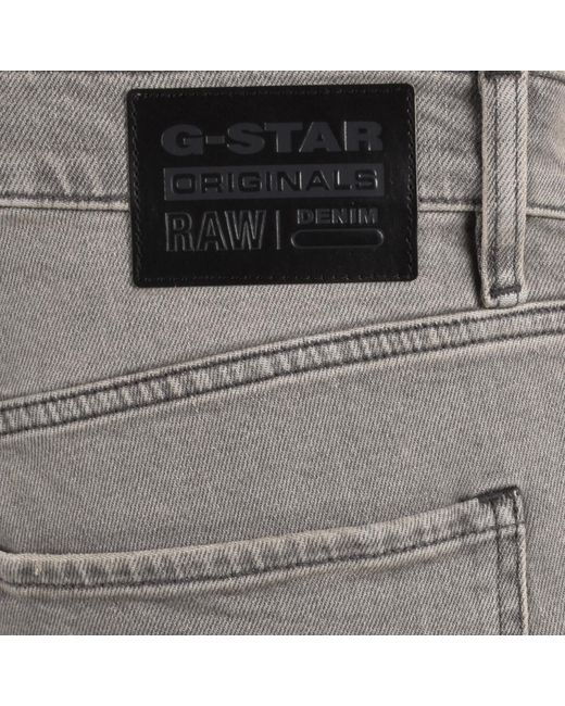 G-Star RAW Gray Raw Mosa Denim Shorts for men