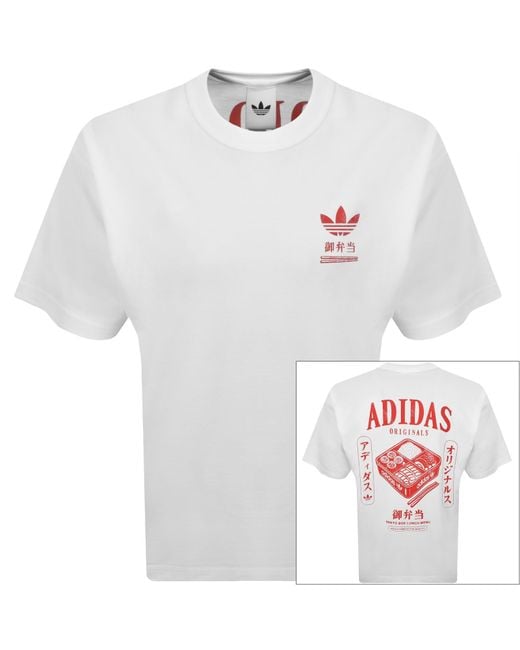 Adidas Originals White Bentobox T Shirt for men