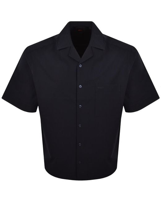 Boss Blue Boss Lapisy Relaxed Fit Shirt Dark for men