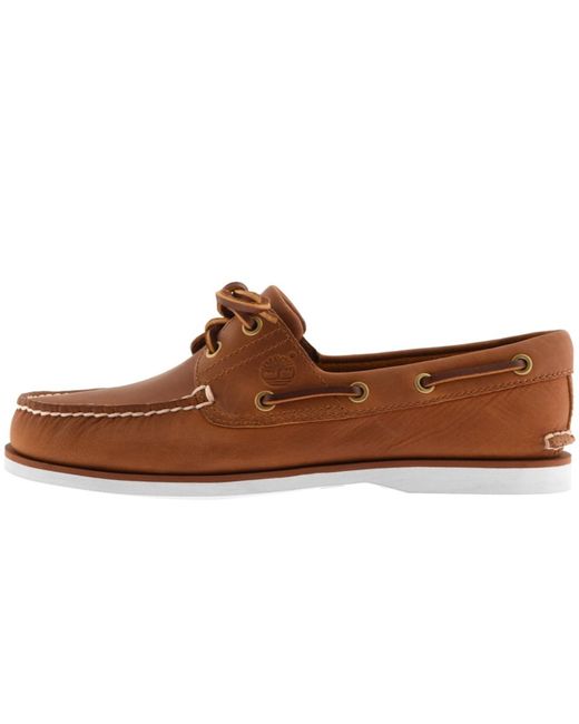 Timberland Brown Classic Boat Shoes for men