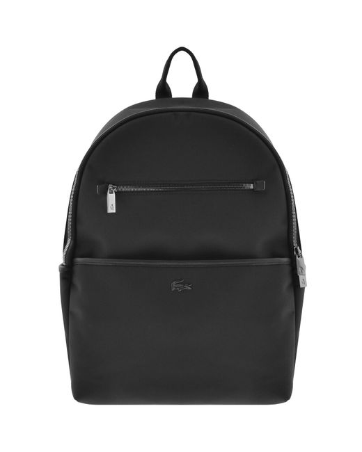 Lacoste Black Logo Backpack for men