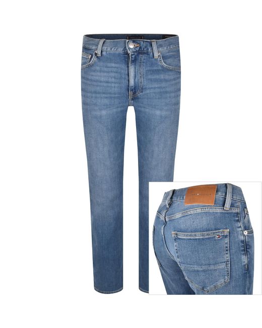 Tommy Hilfiger Blue Denton Straight Fit Jeans for men
