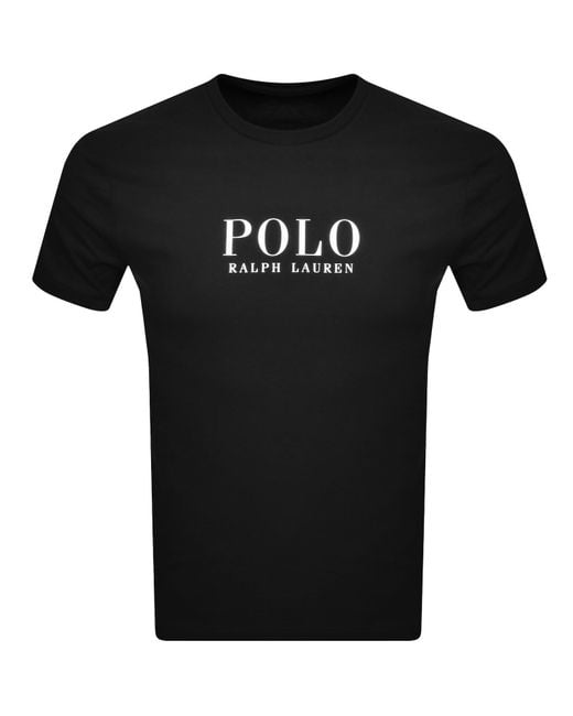 Ralph Lauren Black Logo Crew Neck T Shirt for men