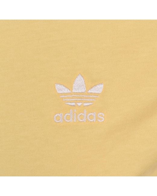 Adidas Originals Yellow Trefoil T Shirt for men