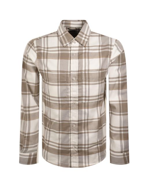 BOSS BUSINESS Brown Boss H Owen Overshirt for men