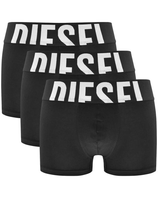 DIESEL Black 3 Pack Umbx Damien Trunks for men