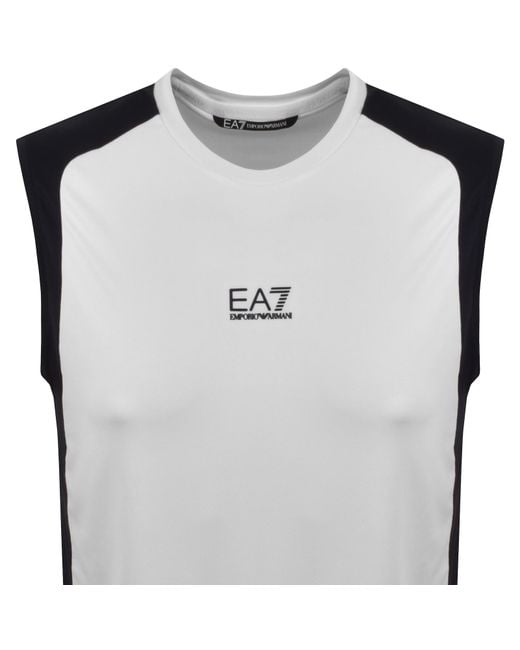 EA7 Gray Emporio Armani Tennis Pro Vest for men