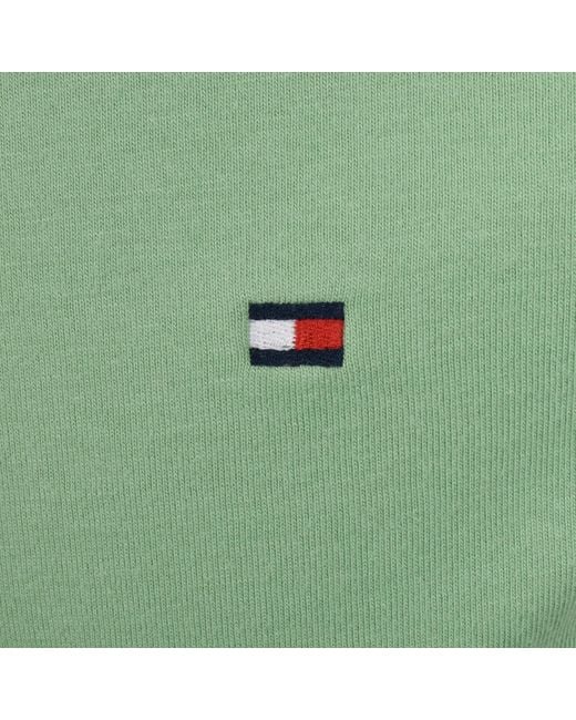 Tommy Hilfiger Green Essential Solid T Shirt for men
