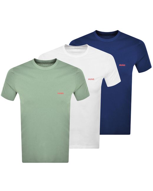 HUGO Green 3 Pack Crew Neck T Shirts for men